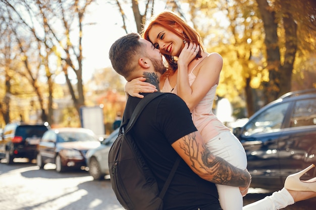 couple in a park