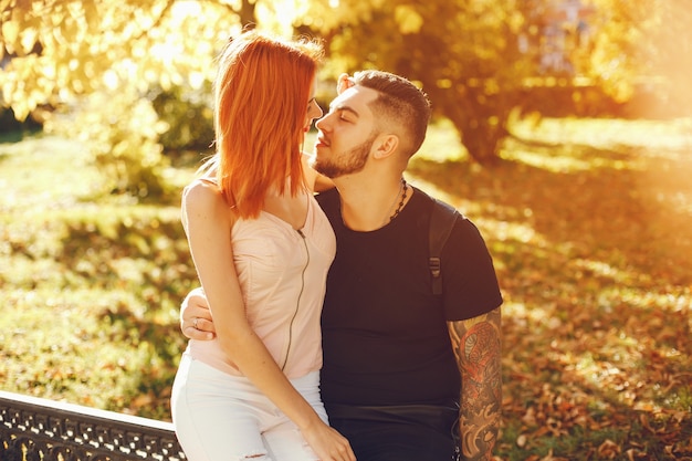 couple in a park