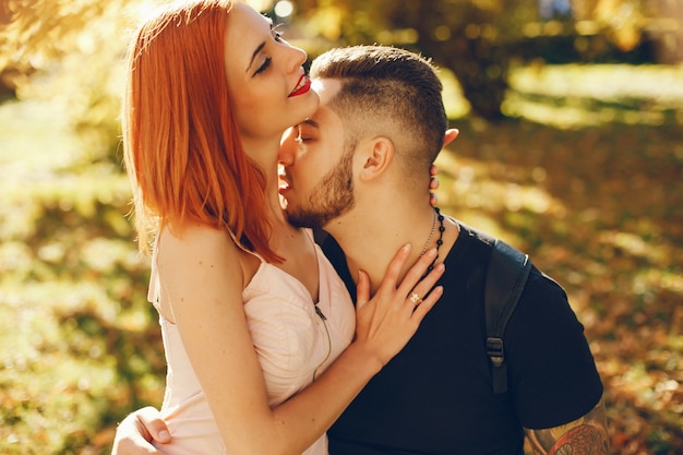 couple in a park