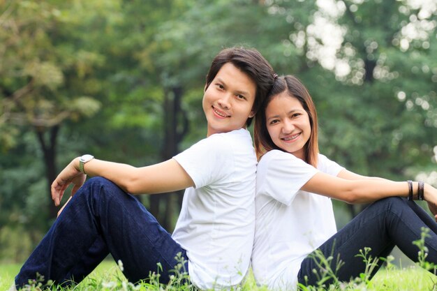 Couple in the park