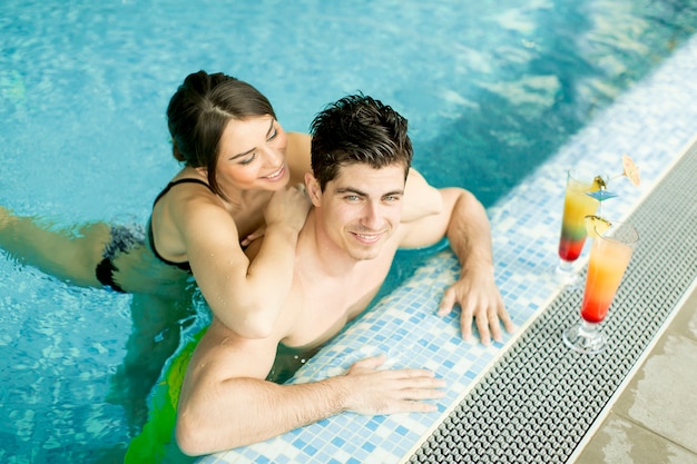 Couple in the pool