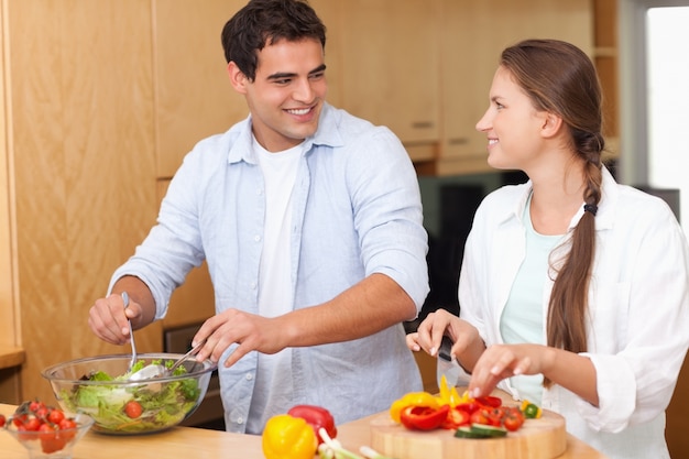 Coppia, preparare, insalata