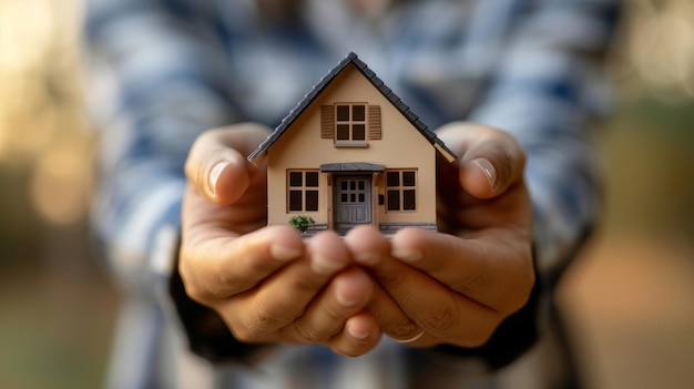 Photo couple purchasing their first home dream realized new beginning