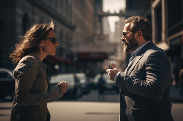 Couple quarrels publicly expressing frustration and anger highlighting relationship struggles