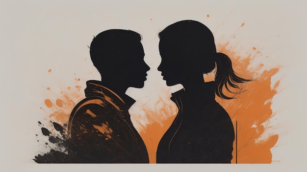 Couple silhouette