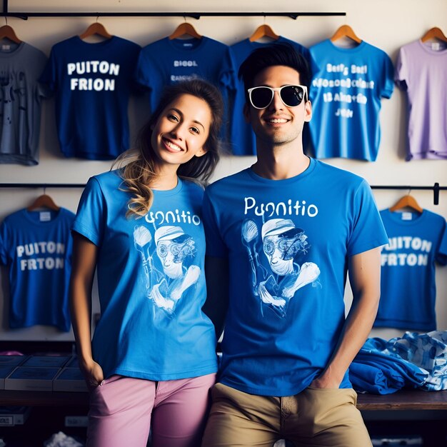 Photo couple t shirt design