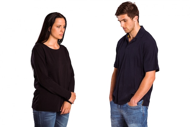 Couple not talking after argument