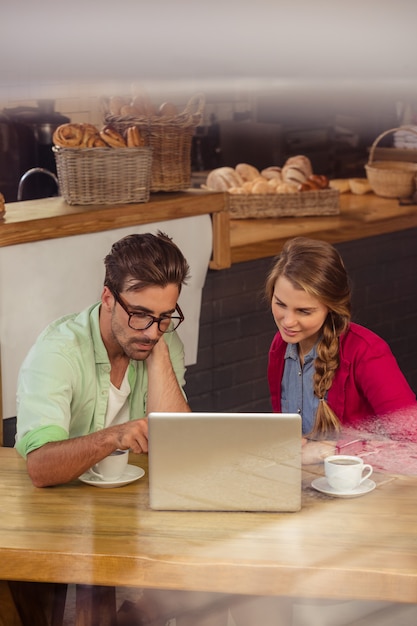 Couple using a smartphone