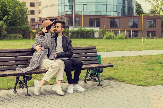 Couple walking outside