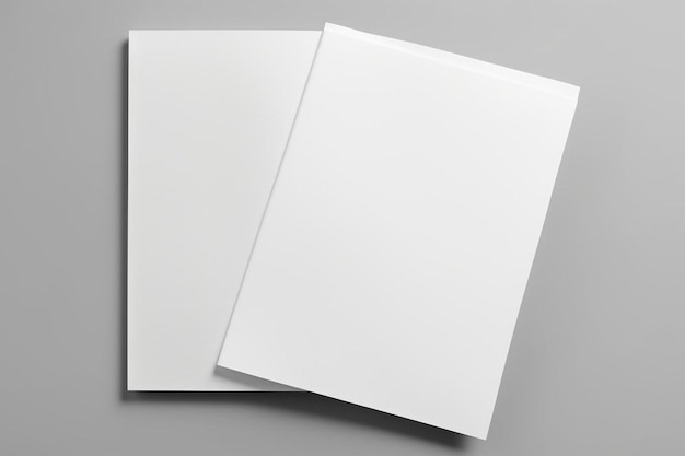 a couple of white sheets of paper sitting on top of each other