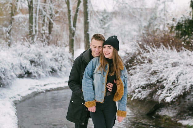 couple in winter