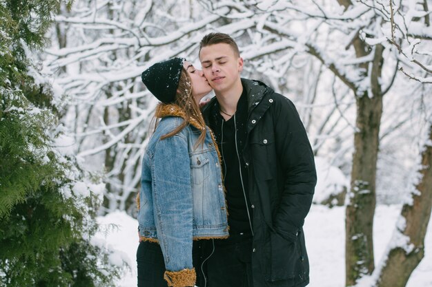 couple in winter