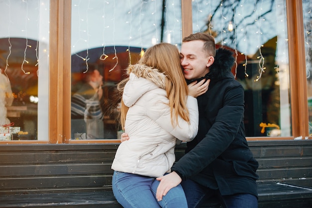 Couple in winter