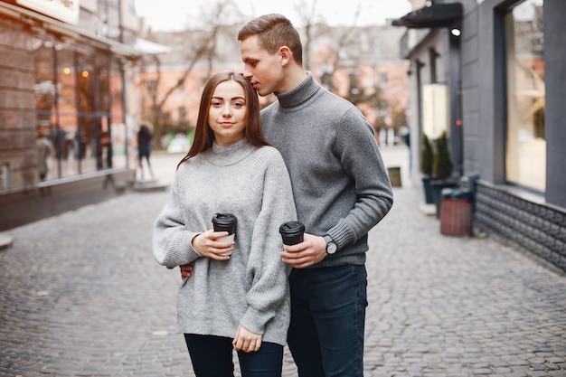 Couple with coffee