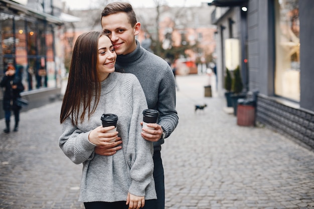 Couple with coffee