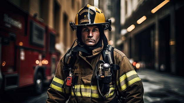 Courageous Firefighter Attire