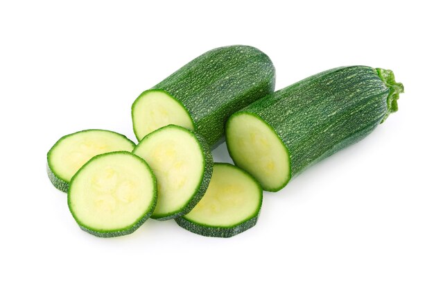 Courgette geïsoleerd op wit