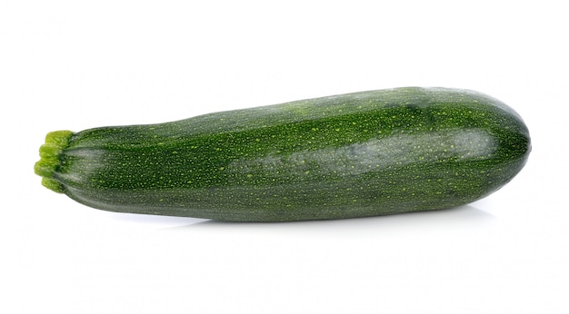 Courgette op wit wordt geïsoleerd dat