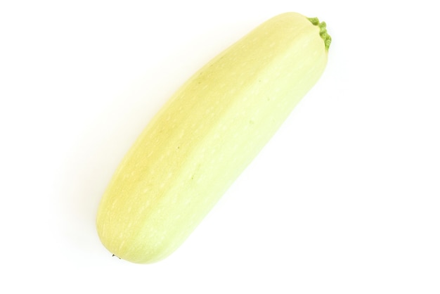 Courgettes isolated on white background.