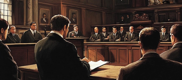 courtroom drama a moment of suspense