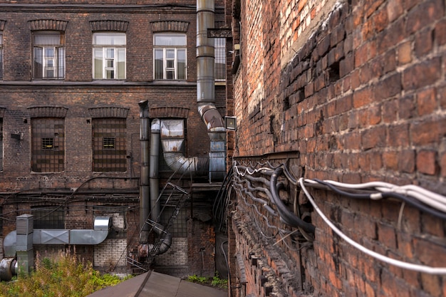 Photo courtyard of the old factory