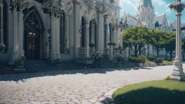 The courtyard of the palace of the lost city