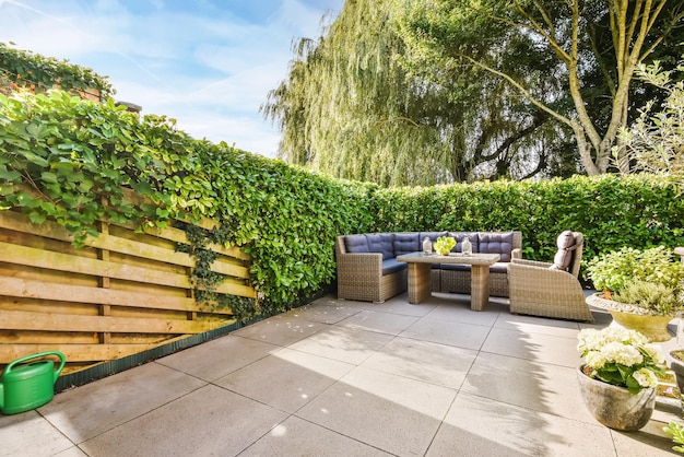 Courtyard of a stylish home