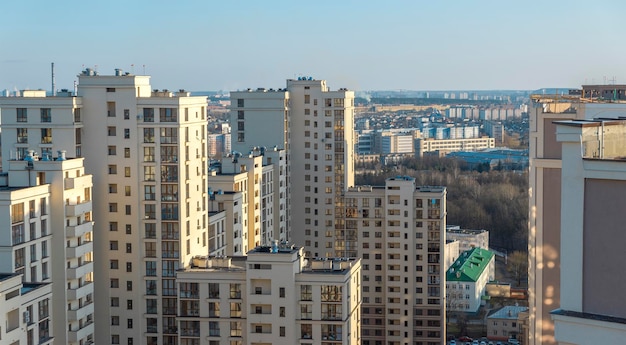 Courtyards of Minsk from above