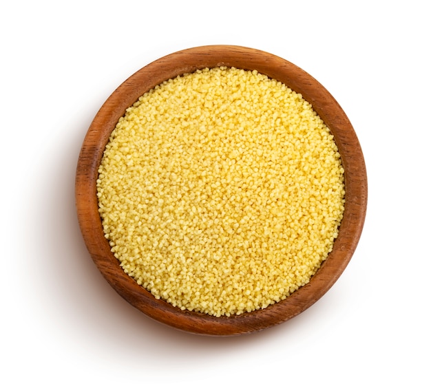 Couscous isolated with clipping path