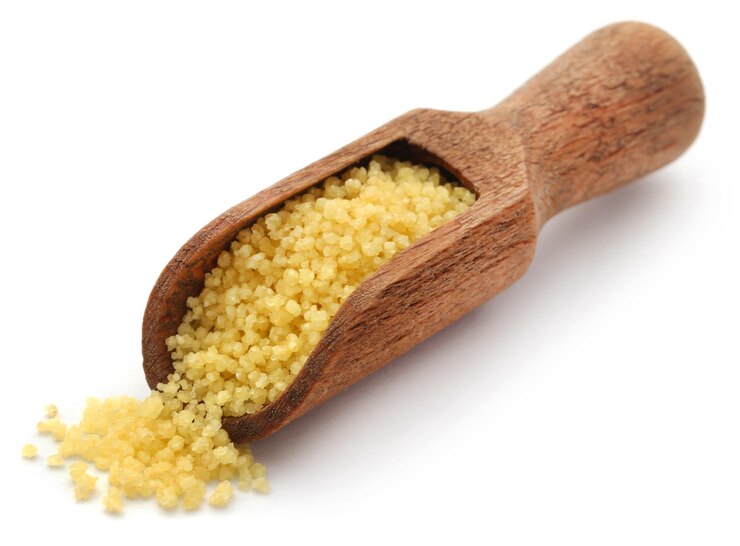 Photo couscous a north african cuisine over white background