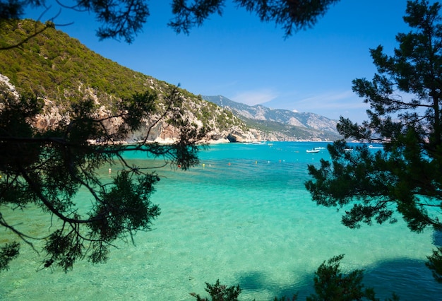 Cove with clear turquoise water in Sardinia