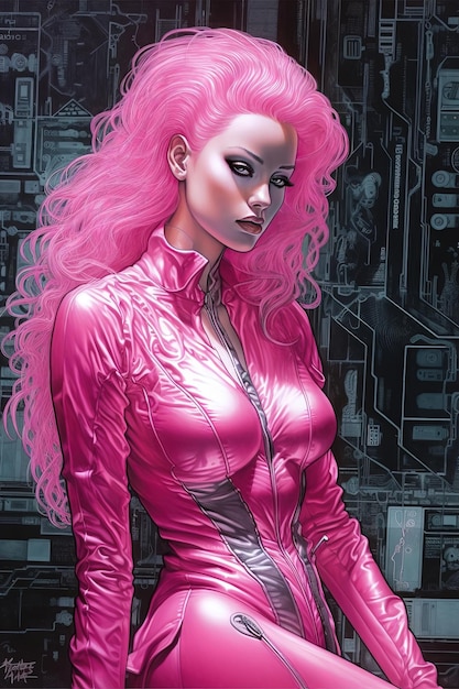 The cover of the comic book pink lady by marvel.