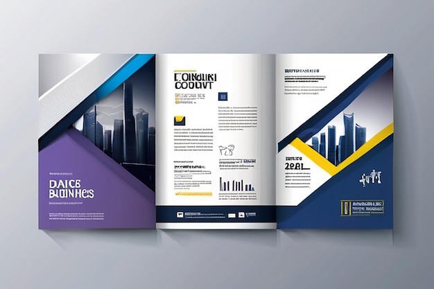 Cover design annual reportvector template brochures flyer presentations