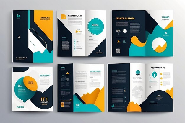 Cover design template for annual report Abstract modern vector illustration