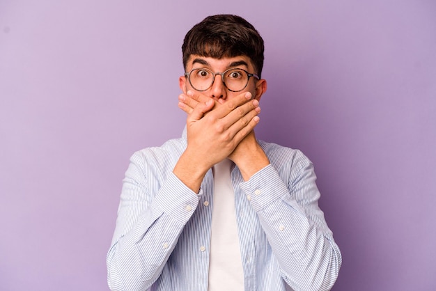 Covering mouth with hands looking worried