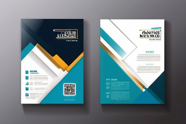 Coverontwerp van het jaarverslag voor het bedrijfsleven