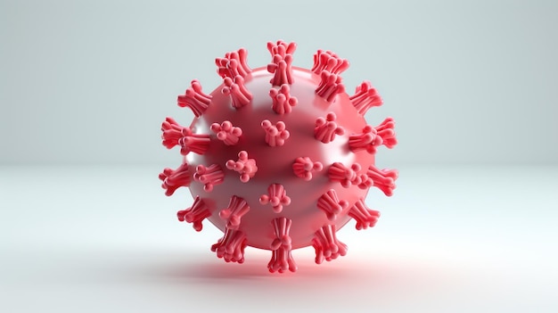 Фото Вирус коронавируса covid-19 на изолированном фоне