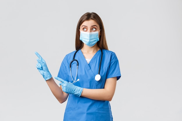 covid-19, preventing virus, health, healthcare workers and quarantine concept.