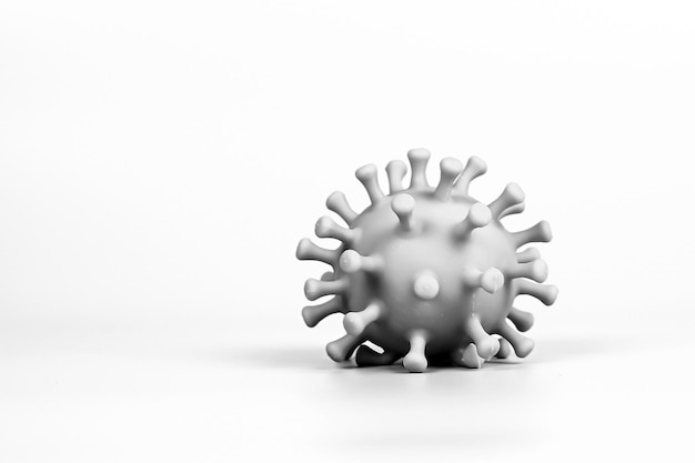 Covid19 virus cells on background