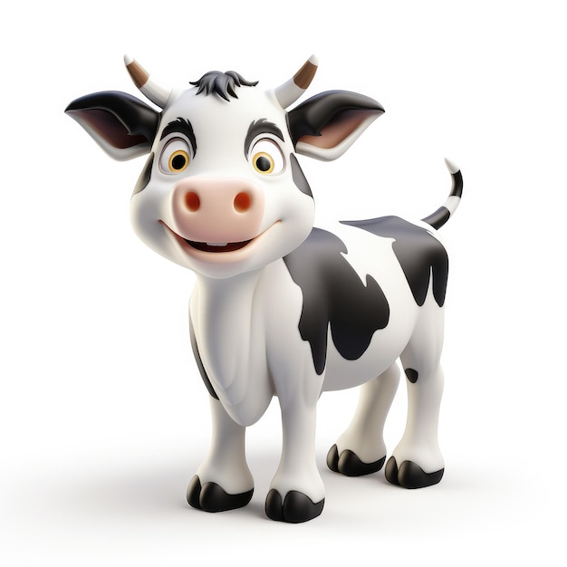 Photo cow cartoon character