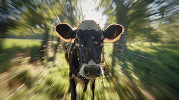 フォーカス写真の牛 生成人工知能