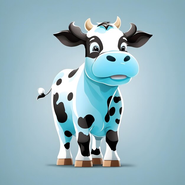 Cow illustration ai generative