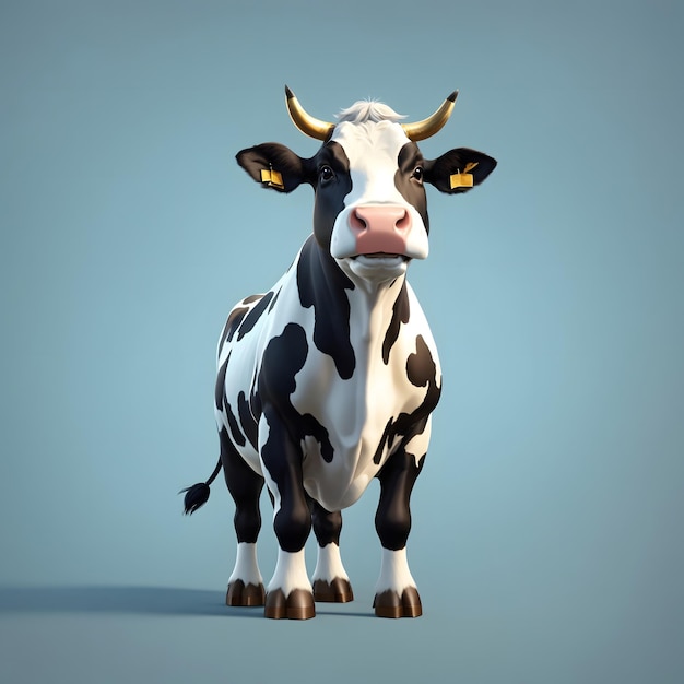 Cow illustration ai generative