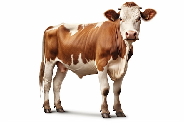 Cow on isolated White background