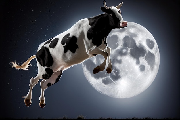 A Cow jump over the moon