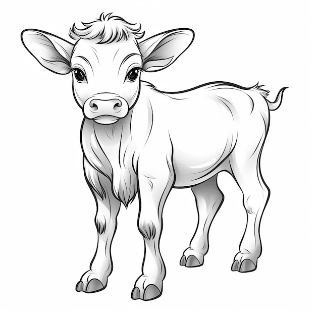 Cow Outline Cow Sketch Cow Artwork Cow Vector Cow Outline Sketch Art Cow Calf