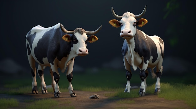 Cow personagesGeneratieve AI