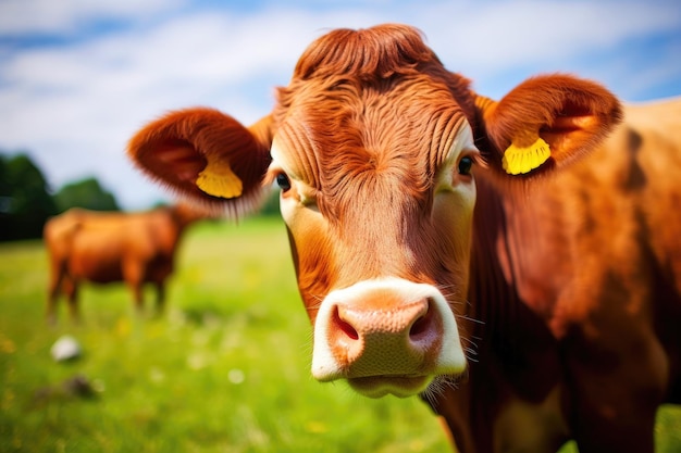 Cow's Beauty Amidst Nature's Embrace