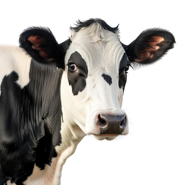 Photo a cow in white background job id 78790d168a494913b8f0324be7afa3d9