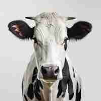 Photo a cow in white background job id f15796c210a8420abf748718937801b7